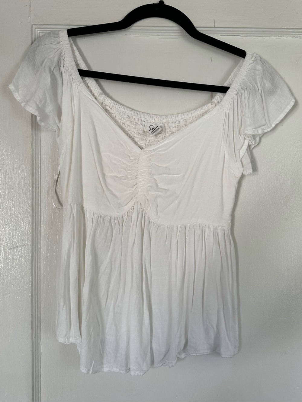 White babydoll top